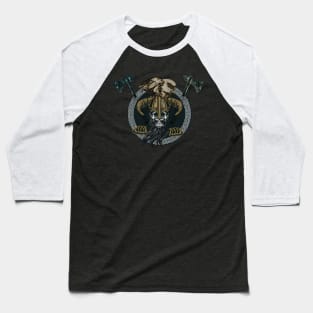 Awesome viking skull with eagle Baseball T-Shirt